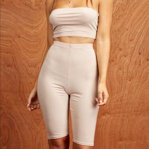 Cycling Shorts & Bandeau Top